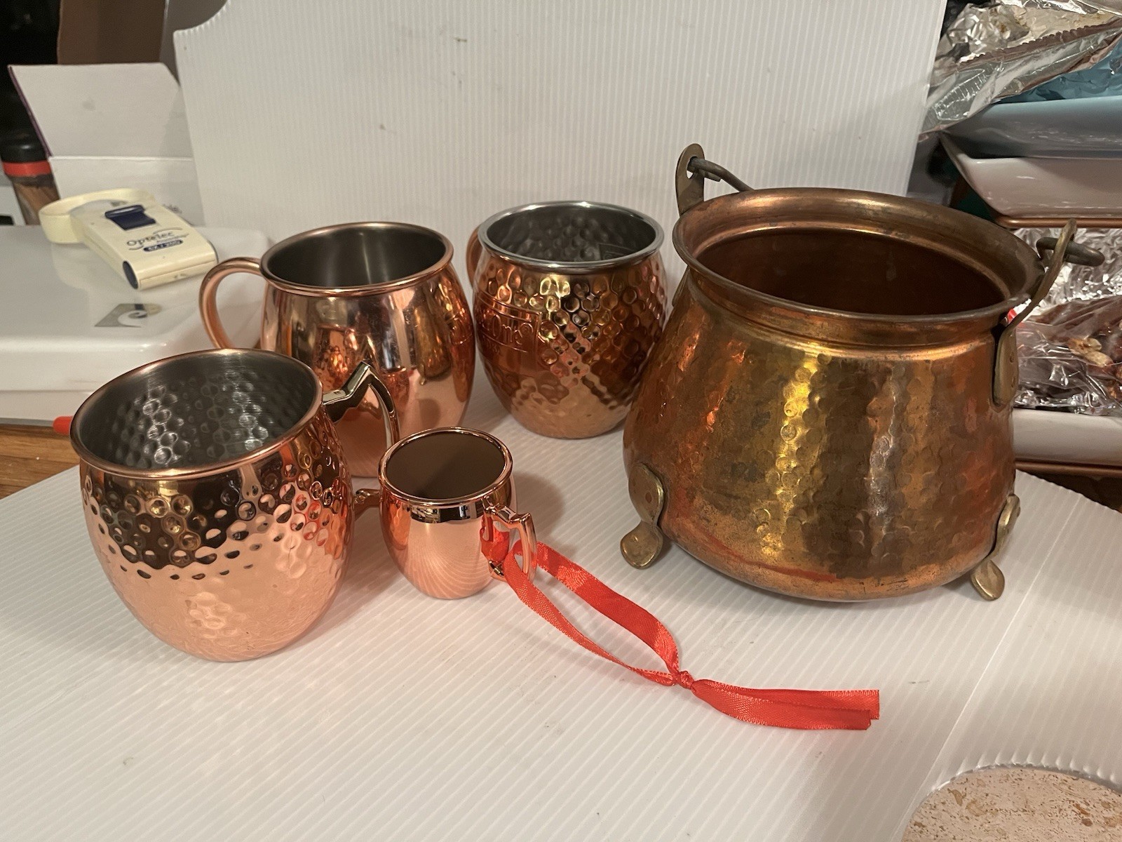 lot 5 pieces cooper one vintage 3 cups like new one decor small cup lot 5 pieces cooper one vintage 3 cups like new one decor small cup