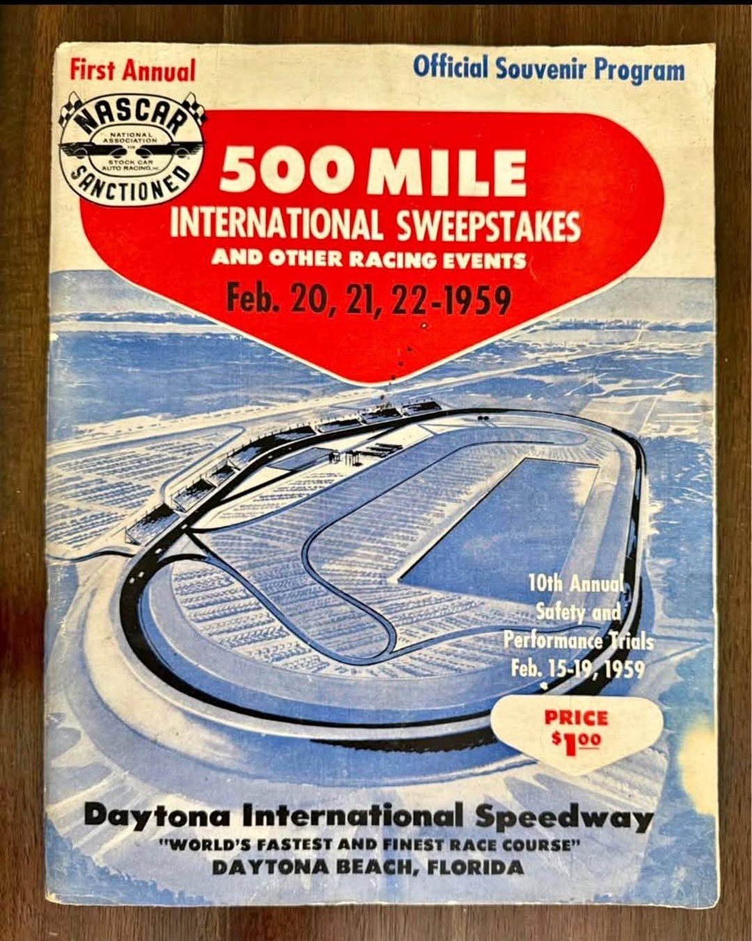 1959 Daytona 500 - 1st Annual NASCAR Stock Car Racing Program