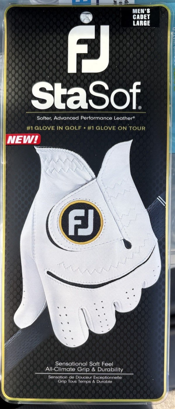 New Footjoy StaSof Leather Cadet Golf Glove LARGE RH Golfers New Footjoy StaSof Leather Cadet Golf Glove LARGE RH Golfers