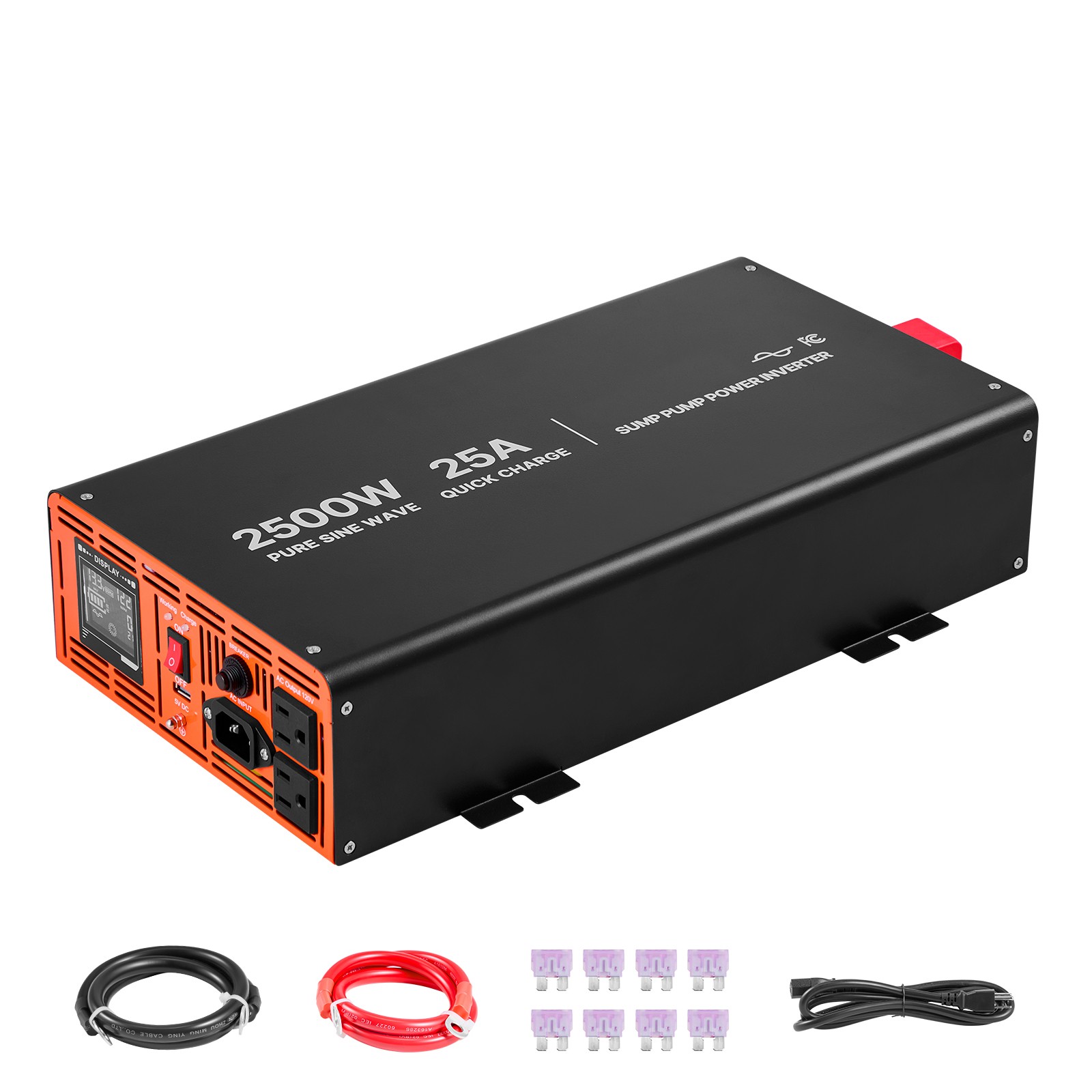 Uimoso 2500W Battery Backup System with LCD Display and Pure Sine Wave Inverter Uimoso 2500W Battery Backup System with LCD Display and Pure Sine Wave Inverter