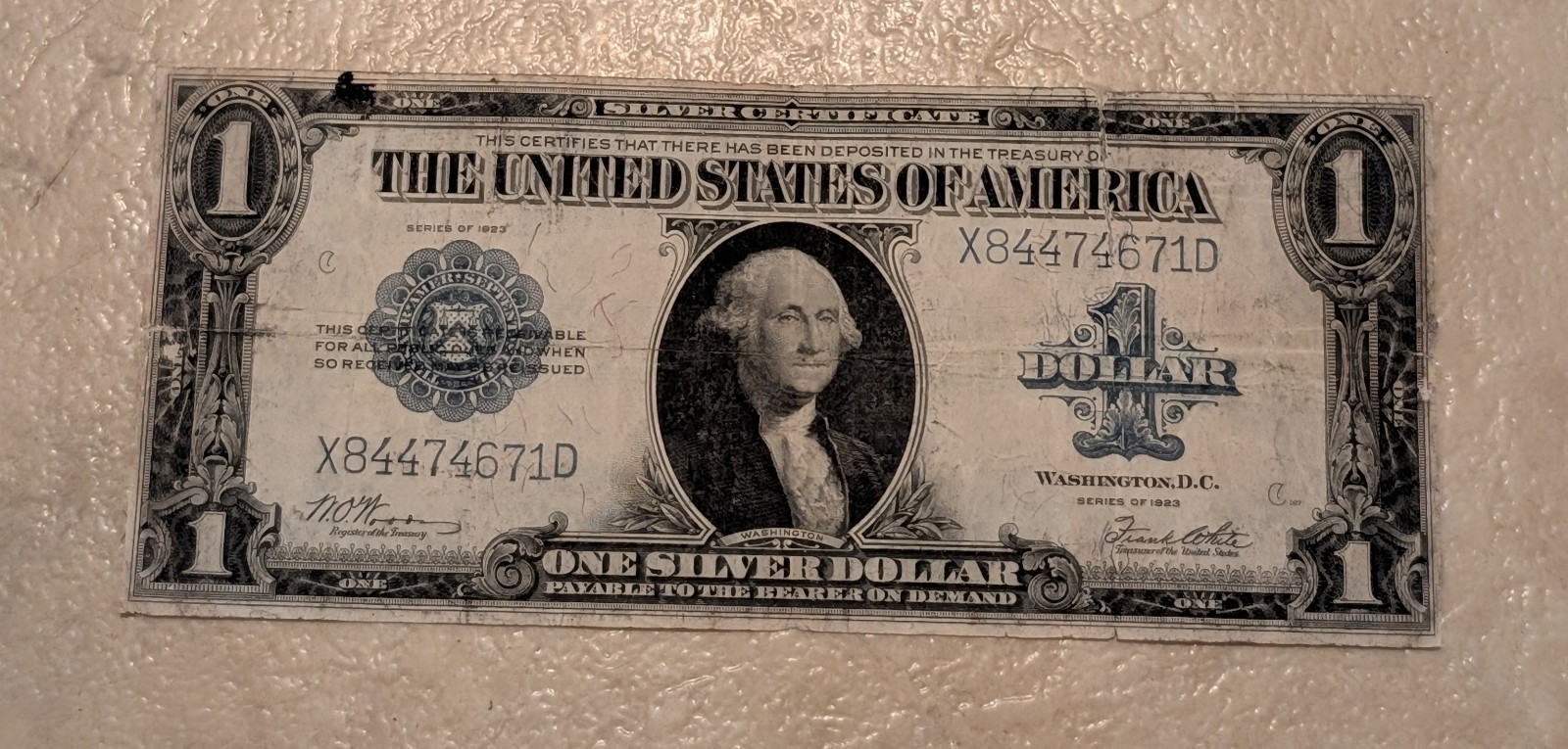 $1 1923 One Dollar Silver Certificate Large Note $1 1923 One Dollar Silver Certificate Large Note