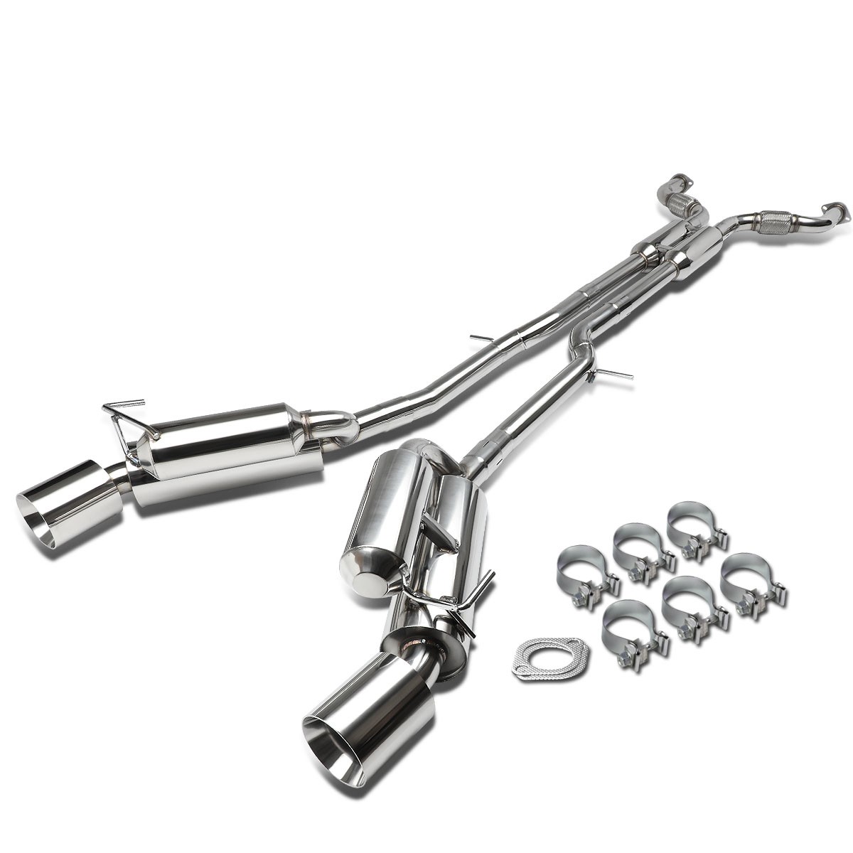 Fits 09-20 370Z Z34 Dual Muffler 4.5\