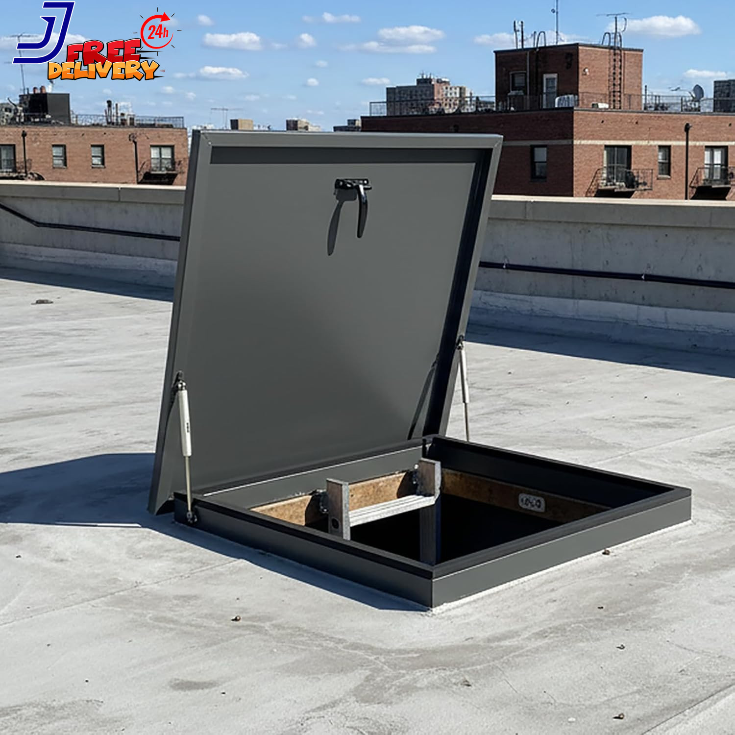 35.4''X35.4'' Roof Access Hatch Security Door Galvanized Steel Roof Hatch Cover