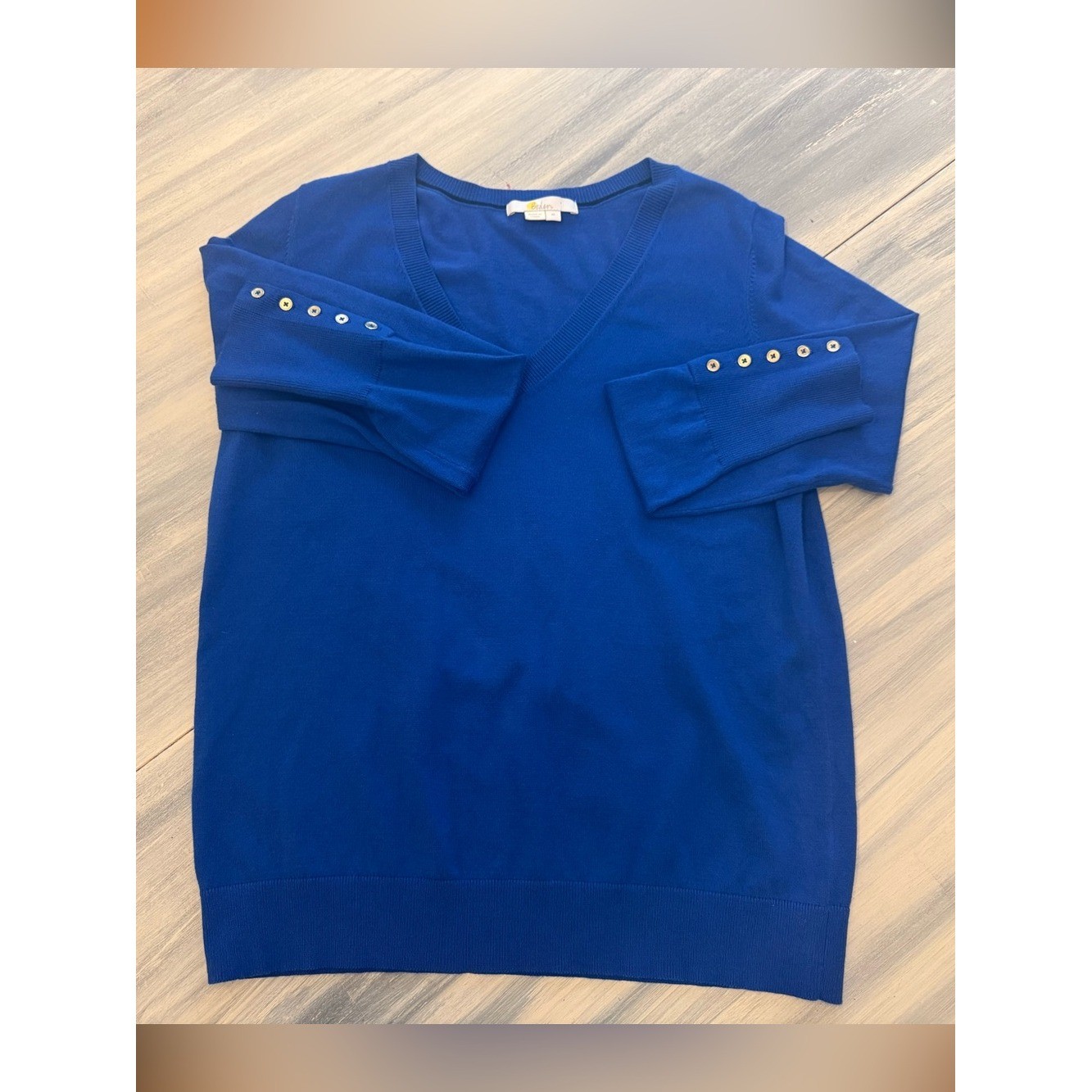 Boden Tilly Relaxed V Neck Sweater Medium Preppy Cobalt Royal Blue Boden Tilly Relaxed V Neck Sweater Medium Preppy Cobalt Royal Blue