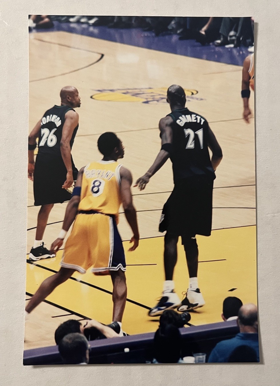 2000s Era Kobe Bryant Kevin Garnett Type 1 Photo Snapshot Lakers Timberwolves 2000s Era Kobe Bryant Kevin Garnett Type 1 Photo Snapshot Lakers Timberwolves