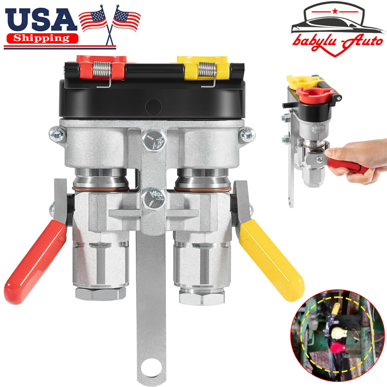 For 9500-4 Agricultural Tractor Clamp Kit Lever Actuated Quick Coupler 1/2\