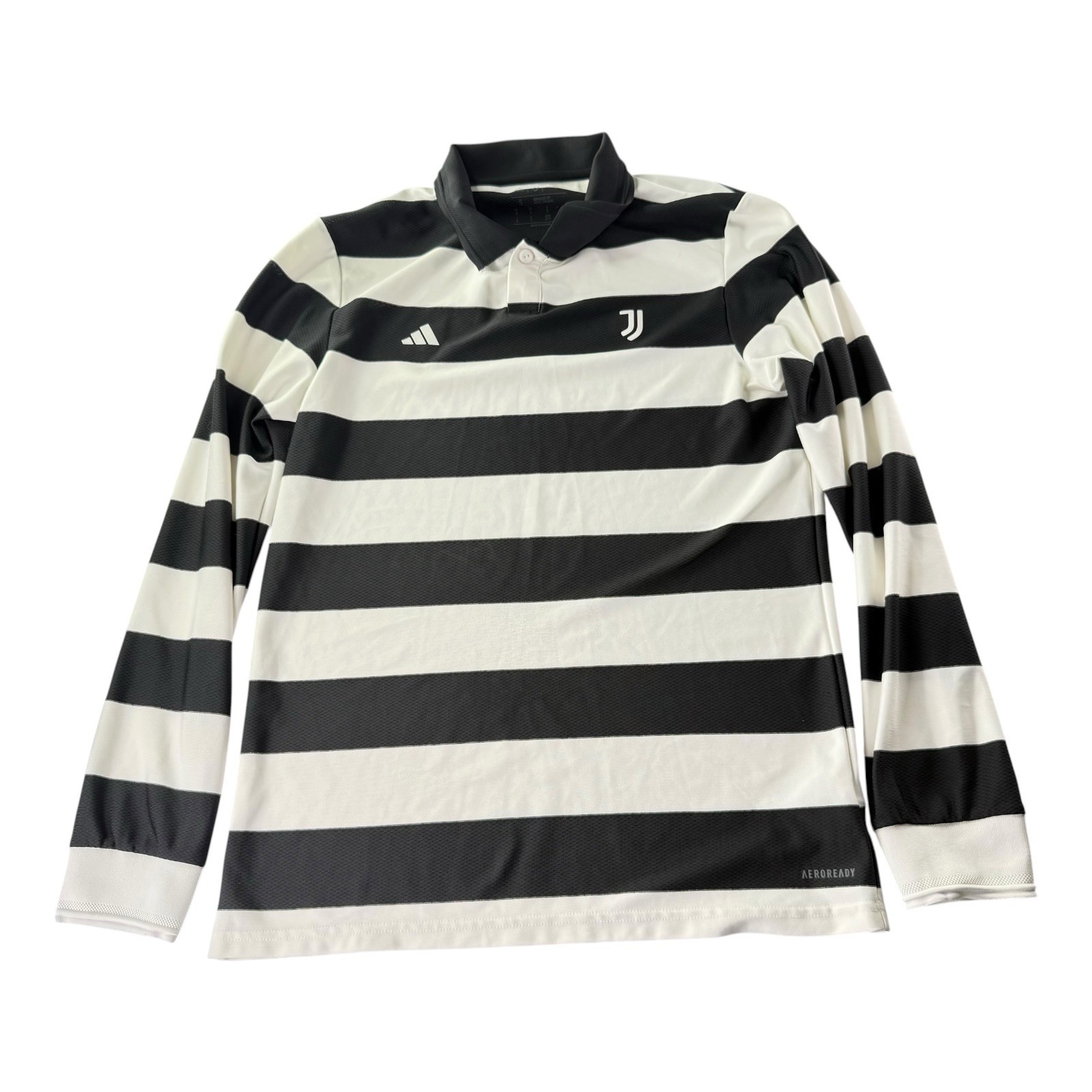 Adidas RARE Juventus x Sgura Small Black And White Striped Jersey 25/26