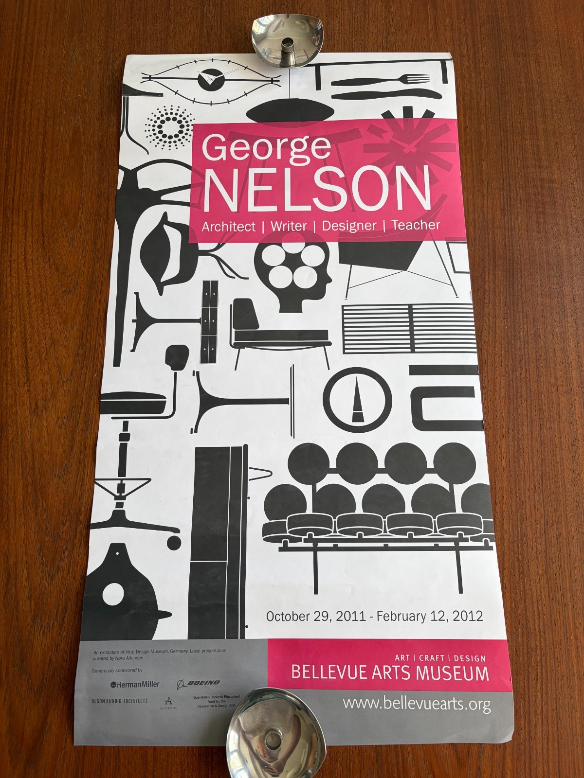 Original George Nelson Museum Exhibit Poster