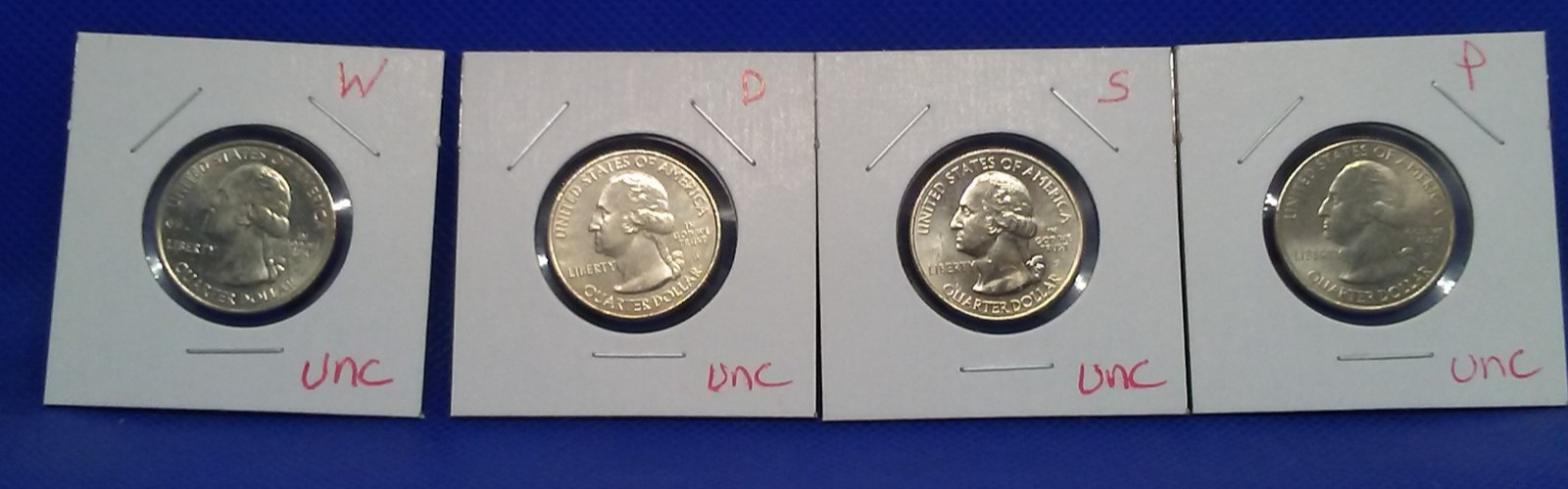 Weir Farm America the Beautiful, (4) Coin Quarter Set. W-P-D-S Mints Weir Farm America the Beautiful, (4) Coin Quarter Set. W-P-D-S Mints