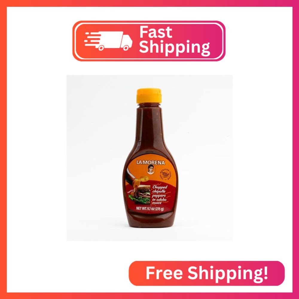 La Morena Chopped Chipotle Peppers in Adobo Sauce Dressing, Great for Marinades,