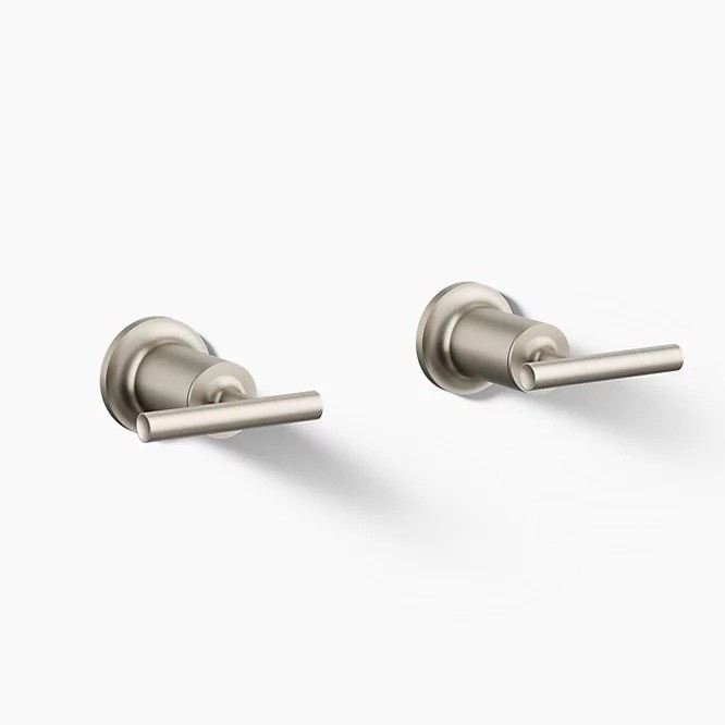 Kohler K-T14429-4-BN Purist Brushed Nickel Bath-Or-Deck-Mt Valve Trim w/ Kohler K-T14429-4-BN Purist Brushed Nickel Bath-Or-Deck-Mt Valve Trim w/
