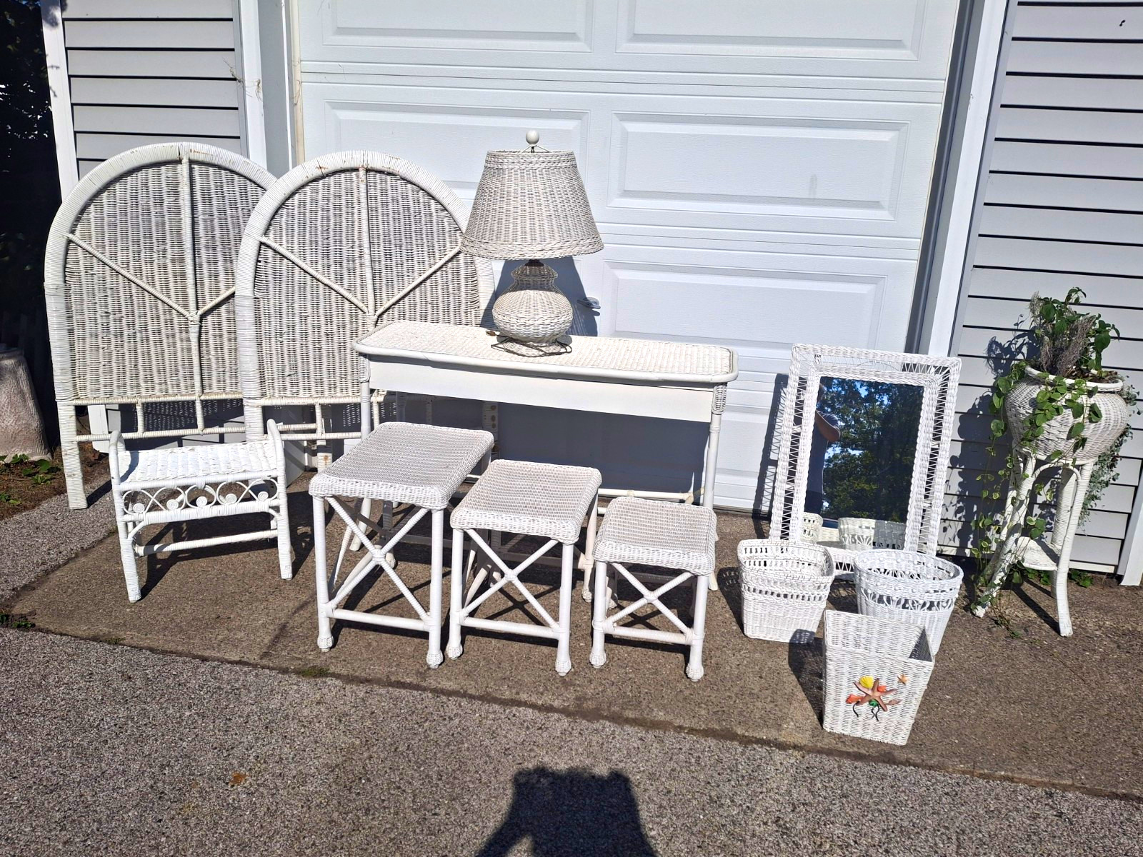 12 Piece (Henry Link Included), Bali Hai Wicker Set, Vintage 70\'s Boho Chic 12 Piece (Henry Link Included), Bali Hai Wicker Set, Vintage 70\'s Boho Chic