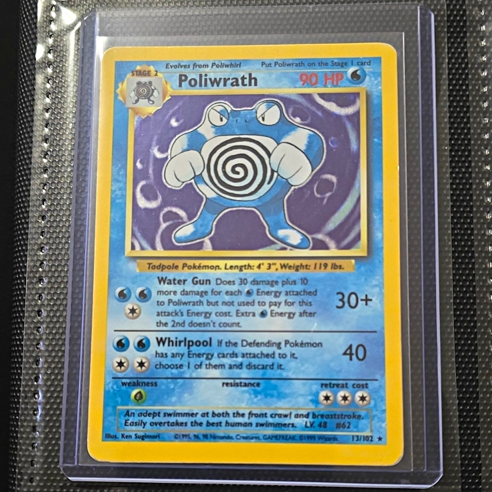 Wizards of the Coast 1999 Pokemon TCG Base Set Poliwrath 13/102 Holo Rare EN Wizards of the Coast 1999 Pokemon TCG Base Set Poliwrath 13/102 Holo Rare EN