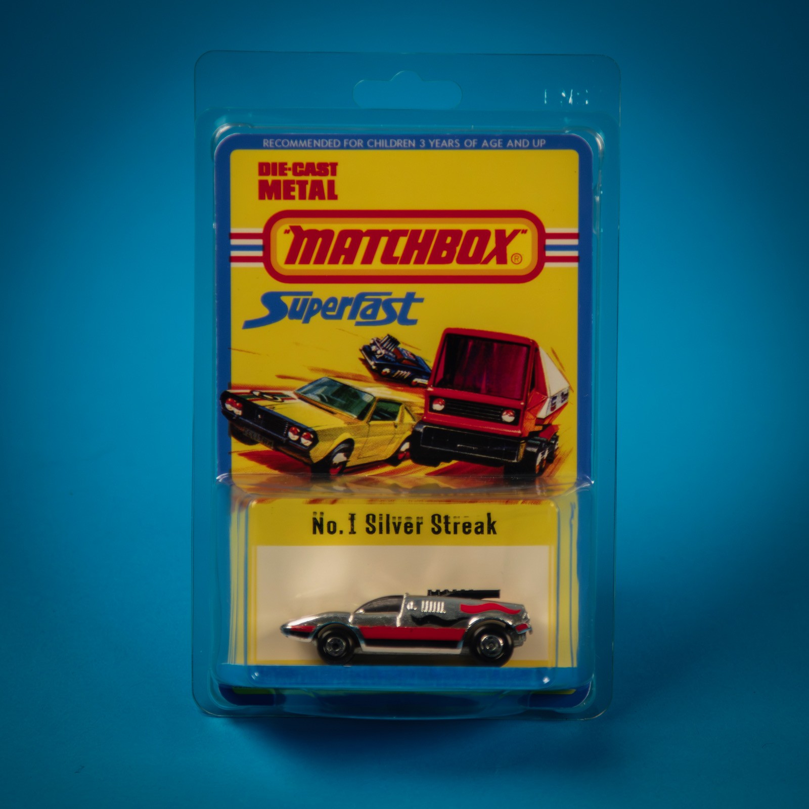 Matchbox Superfast / No I Silver Streak / Roman Numeral Series 1978 Blister Pak