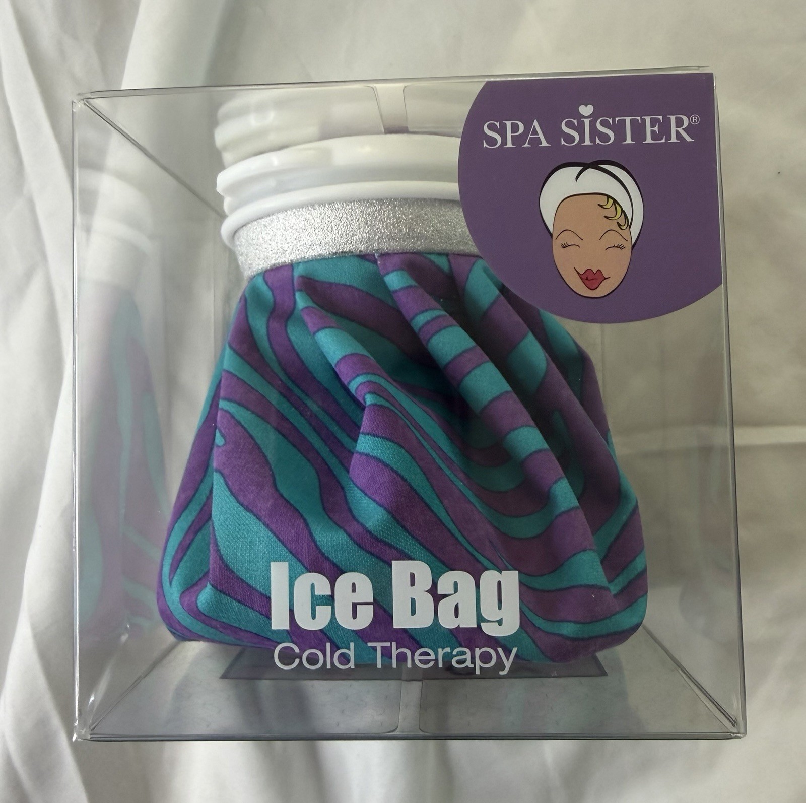 SPA SISTER OUCH BE GONE Reusable Cold Therapy Ice Bag Purple And Teal SPA SISTER OUCH BE GONE Reusable Cold Therapy Ice Bag Purple And Teal