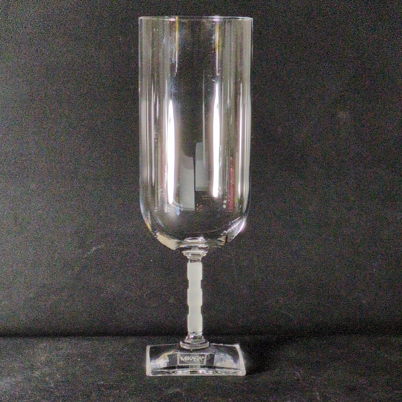 MIKASA VIEWPOINT SATIN ICED TEA GLASS, Lead Crystal, 8 5/8\ MIKASA VIEWPOINT SATIN ICED TEA GLASS, Lead Crystal, 8 5/8\