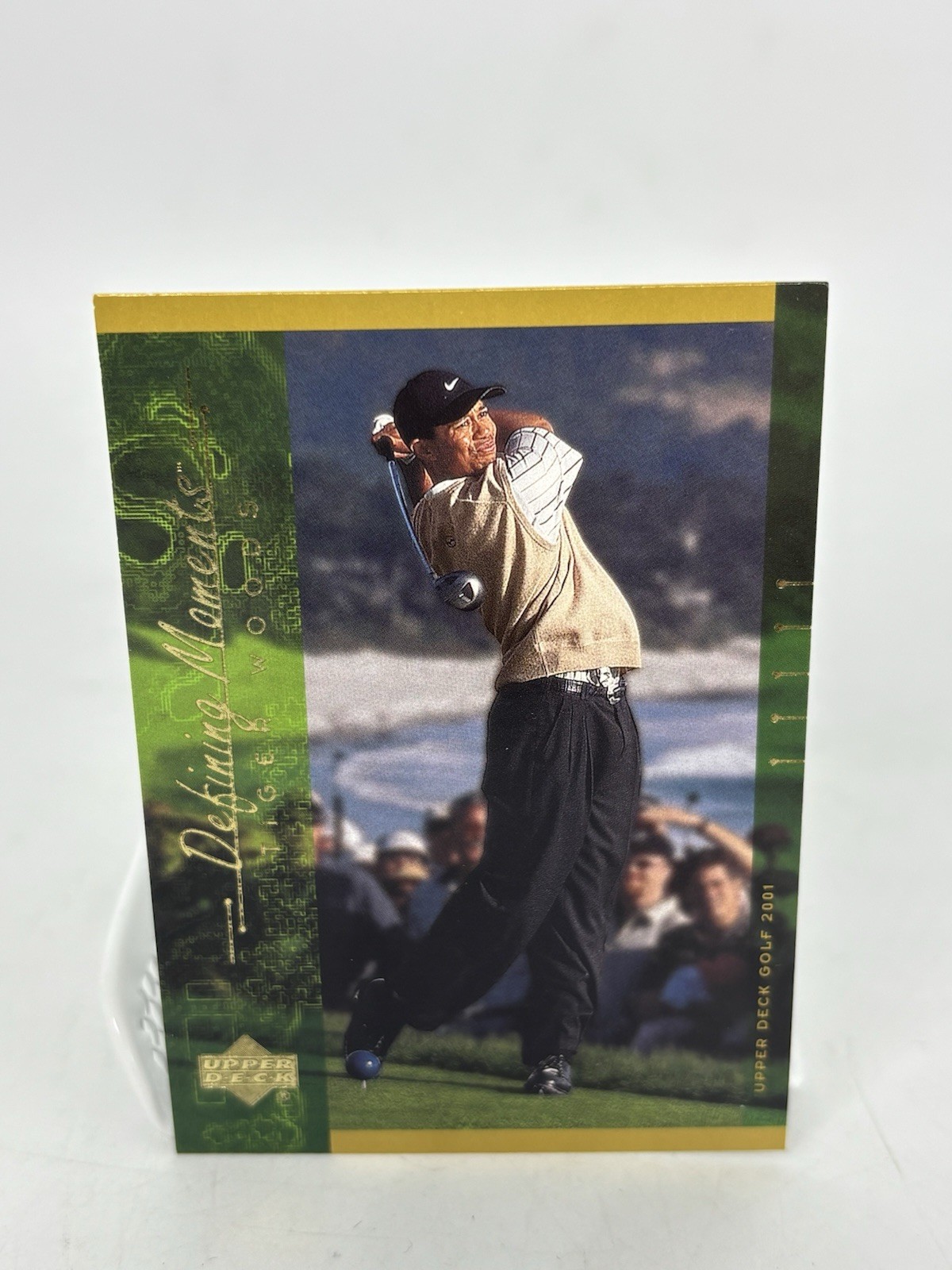 2001 Upper Deck Defining Moments Tiger Woods #124 (RC) Rookie Card PGA 2001 Upper Deck Defining Moments Tiger Woods #124 (RC) Rookie Card PGA