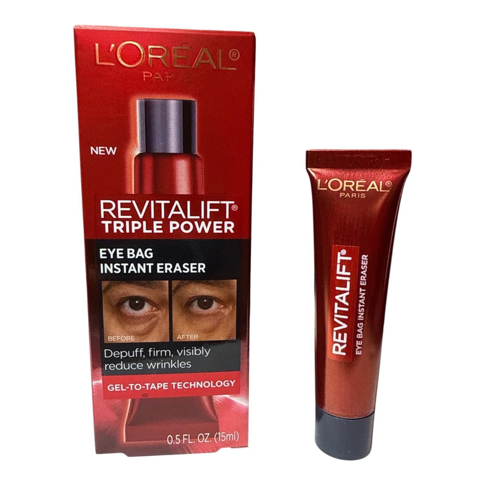 L\'Oreal Paris Revitalift Triple Power Eye Bag Instant Eraser, 0.51 fl oz NEW BOX