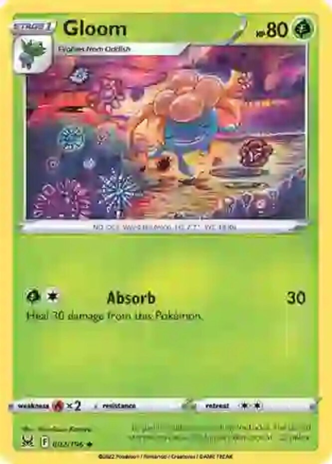 Gloom - 002/196 - Uncommon (Near Mint) Lost Origin - Grass Pokémon