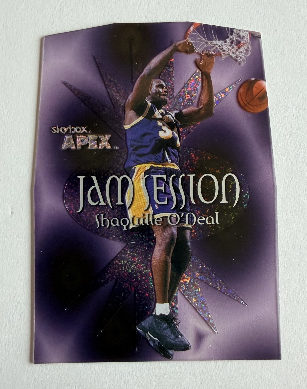 1999-00 SkyBox APEX Jam Session #5 OF 15 JS Shaquille O'Neal Lakers Insert