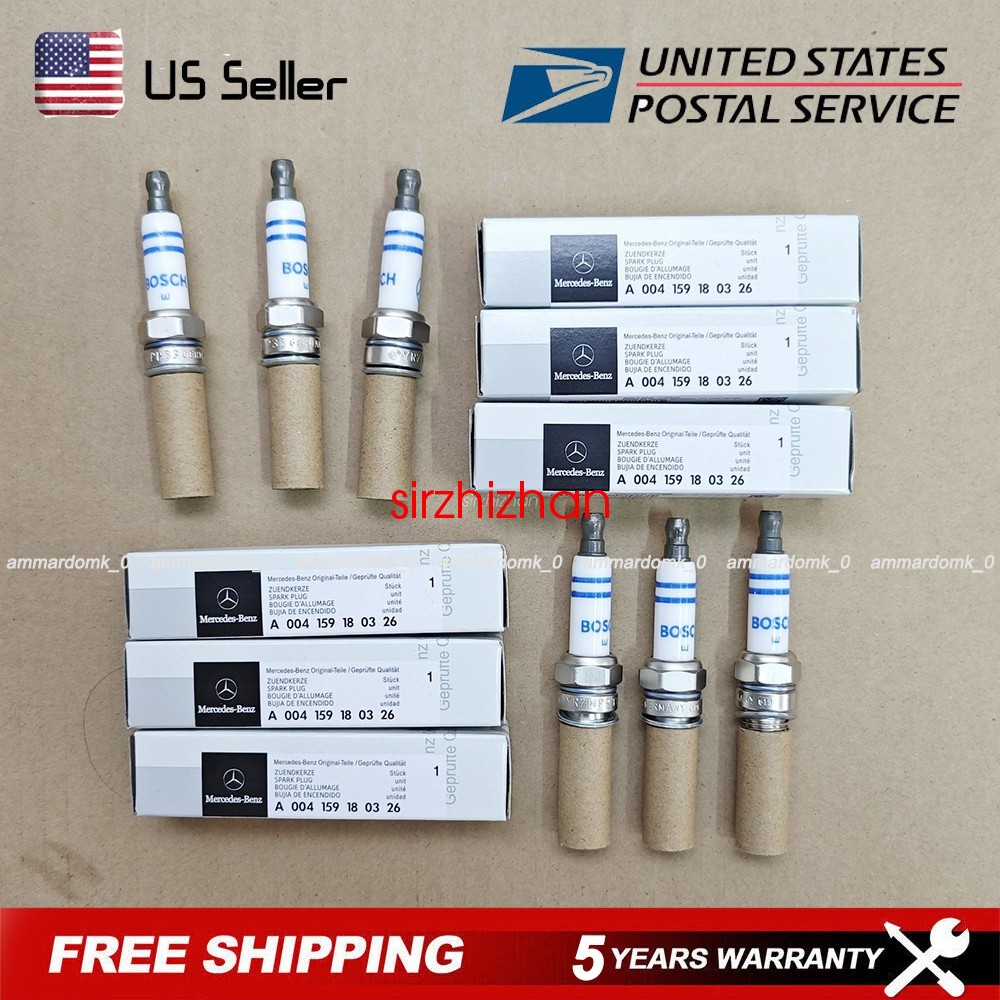 6PCS OEM YR7MPP33 Spark Plugs For Mercedes Double Platinum GERMANY OEM US 6PCS OEM YR7MPP33 Spark Plugs For Mercedes Double Platinum GERMANY OEM US