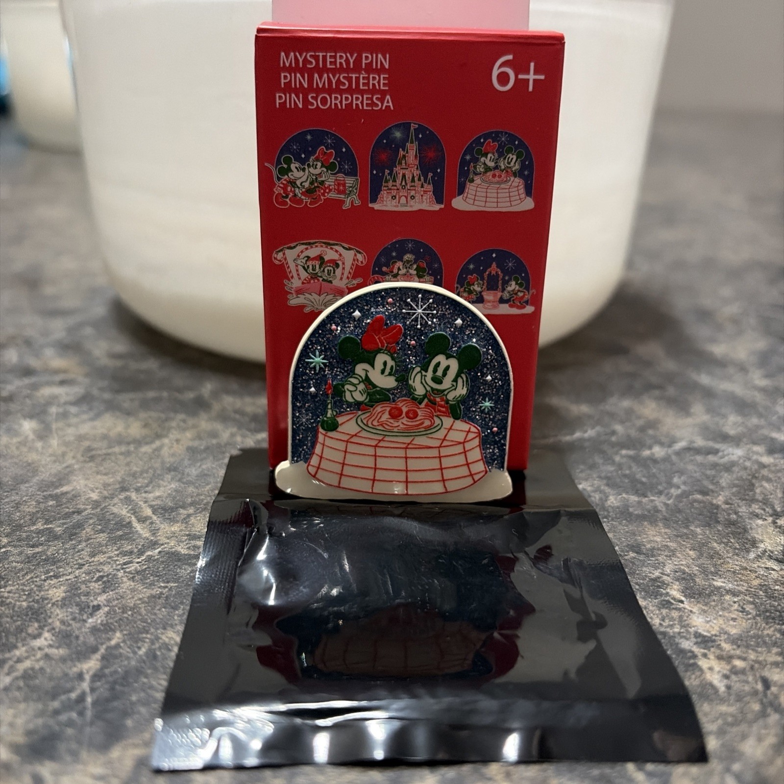 Disney Loungefly Mickey Minnie Spaghetti Holiday Ever After Pin PP190481 Disney Loungefly Mickey Minnie Spaghetti Holiday Ever After Pin PP190481