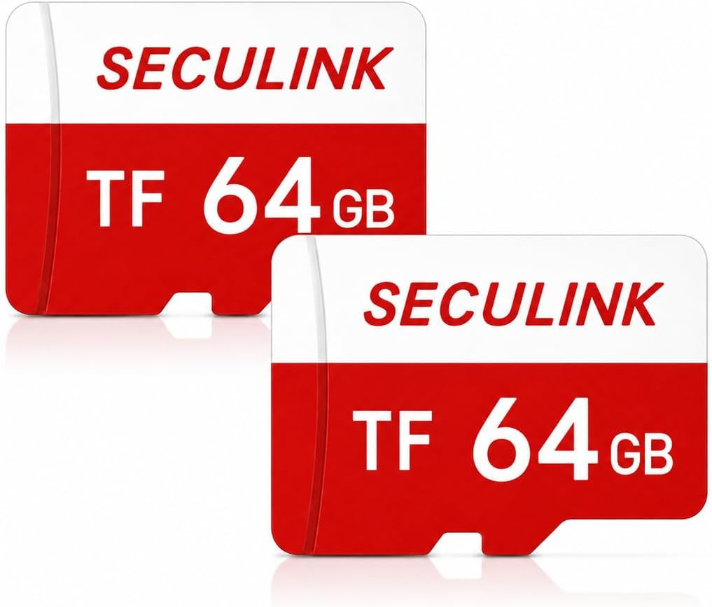 2X 64GB TF Memory Card FAT32 Format Class 10 High Speed Reading/Writing 24/7