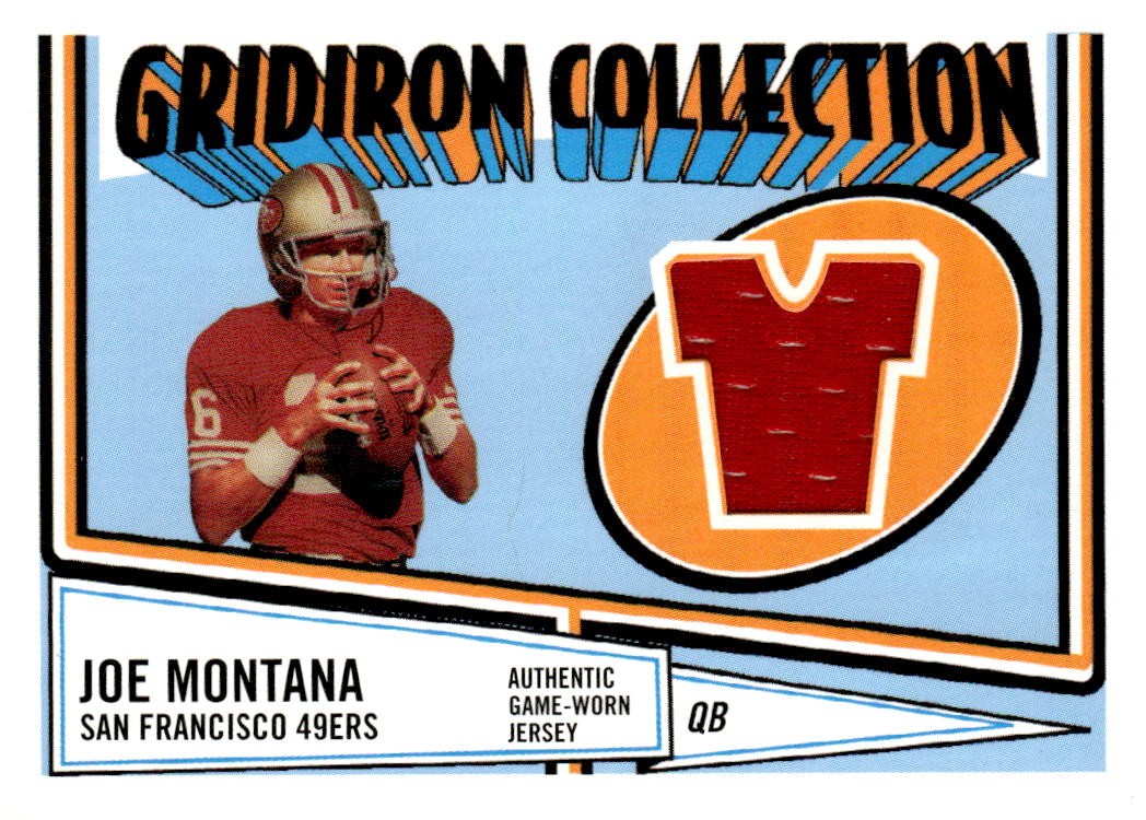 2005 Topps Heritage #GCR-JM Joe Montana Gridiron Collection Relics