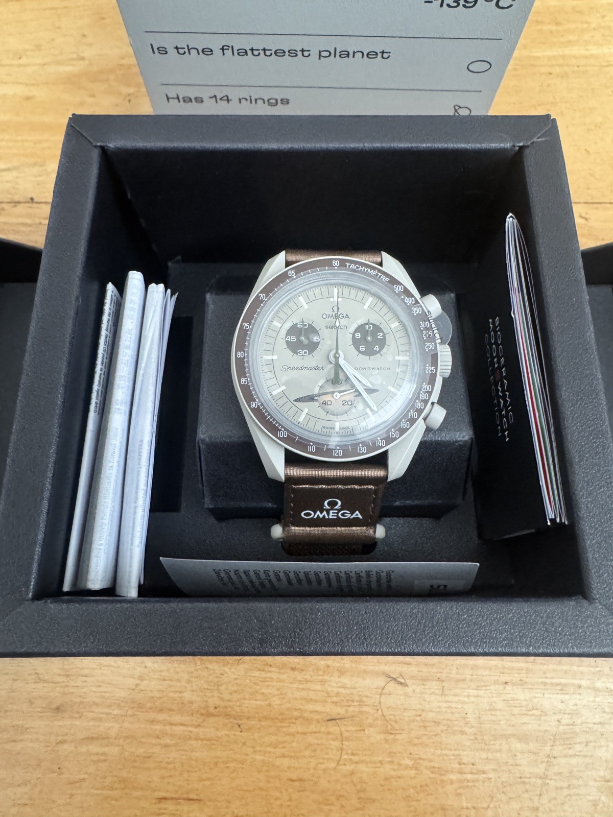 BRAND NEW Omega x Swatch Bioceramic Moonswatch MISSION TO SATURN BRAND NEW Omega x Swatch Bioceramic Moonswatch MISSION TO SATURN