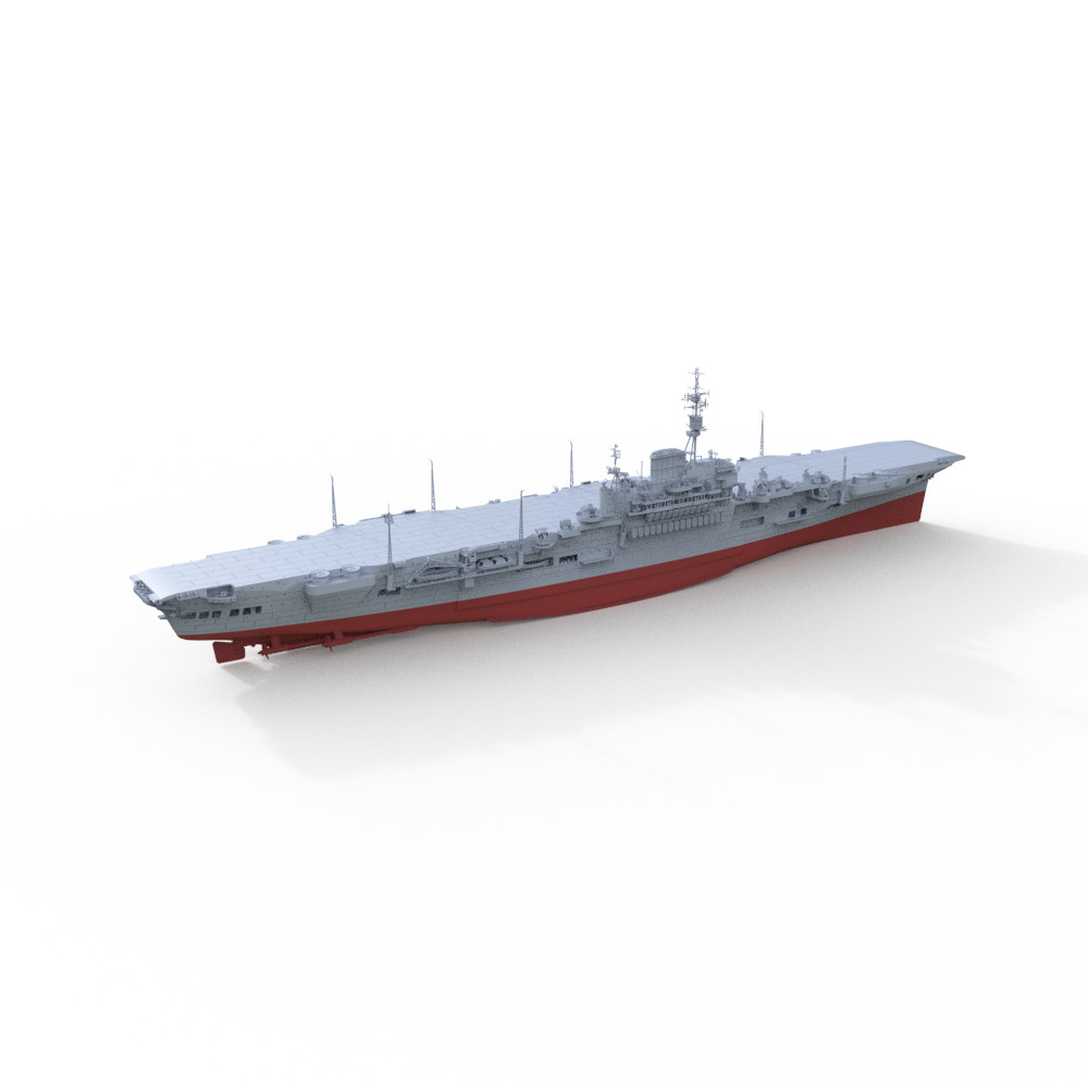 1:350 British HMS Implacable Class Aircraft Carrier Full Hull Segmented hull