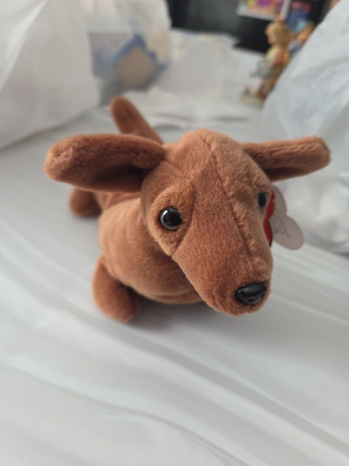 Rare Ty Beanie Babies Weenie The Dachshund Toy 1995 PVC Style 4013 Rare Ty Beanie Babies Weenie The Dachshund Toy 1995 PVC Style 4013