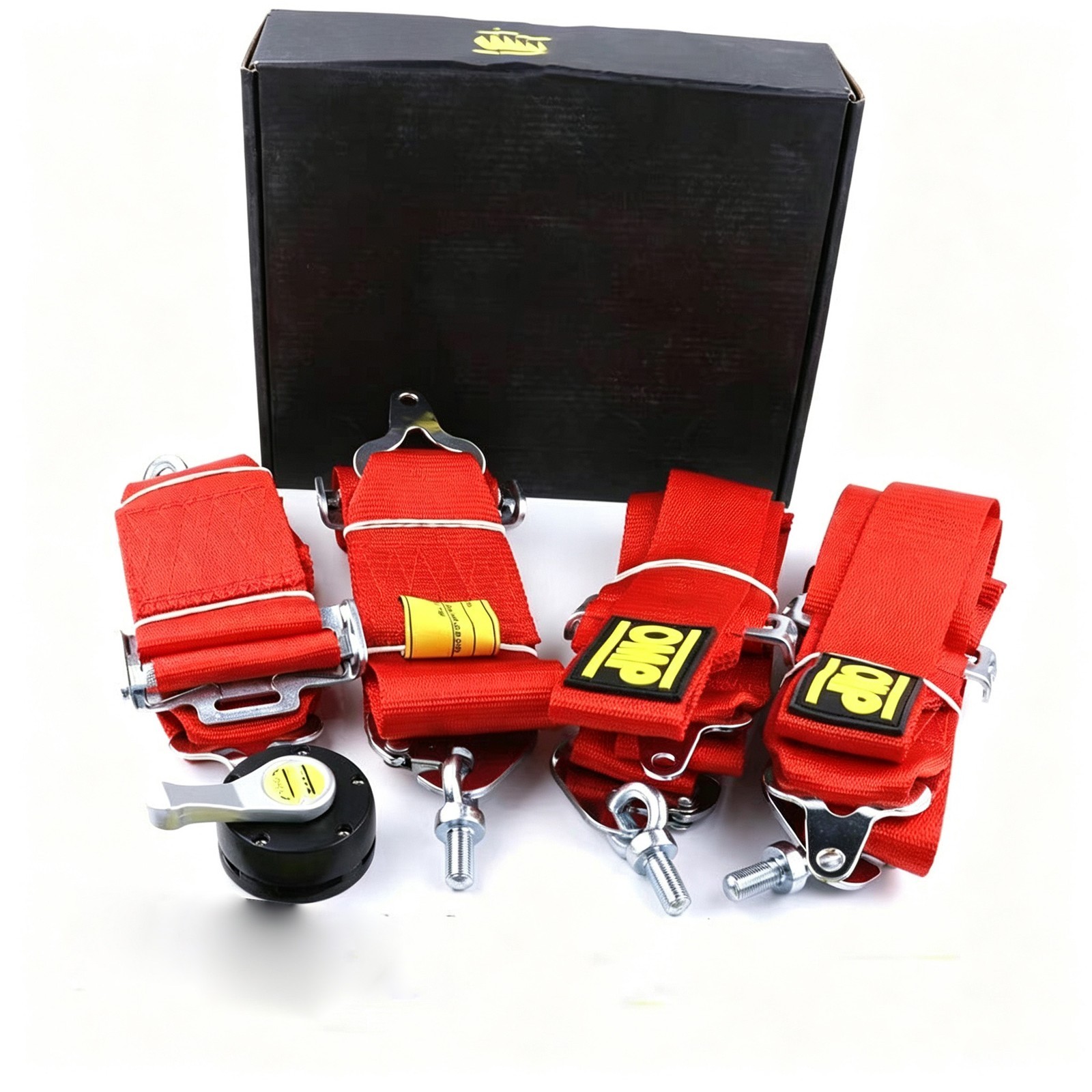 OMP 5 Point Camlock Quick Release Car New Seat Belt Harness Racing Universal 3
