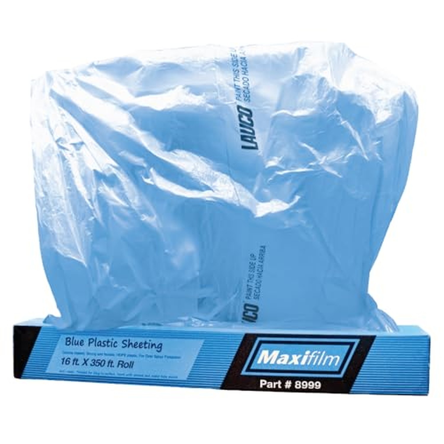 MAXIFILM 16ft x 350ft Roll of Blue Overspray Paintable Masking Plastic Sheeti... MAXIFILM 16ft x 350ft Roll of Blue Overspray Paintable Masking Plastic Sheeti...