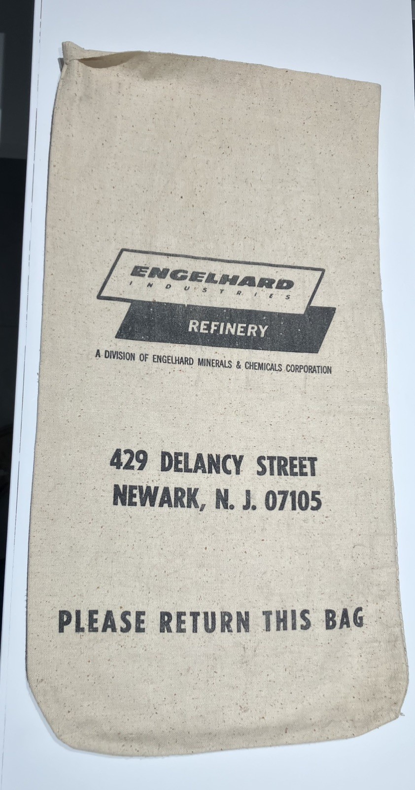 Ultra Rare Vintage Engelhard Industries Refinery Canvas Bag Ultra Rare Vintage Engelhard Industries Refinery Canvas Bag