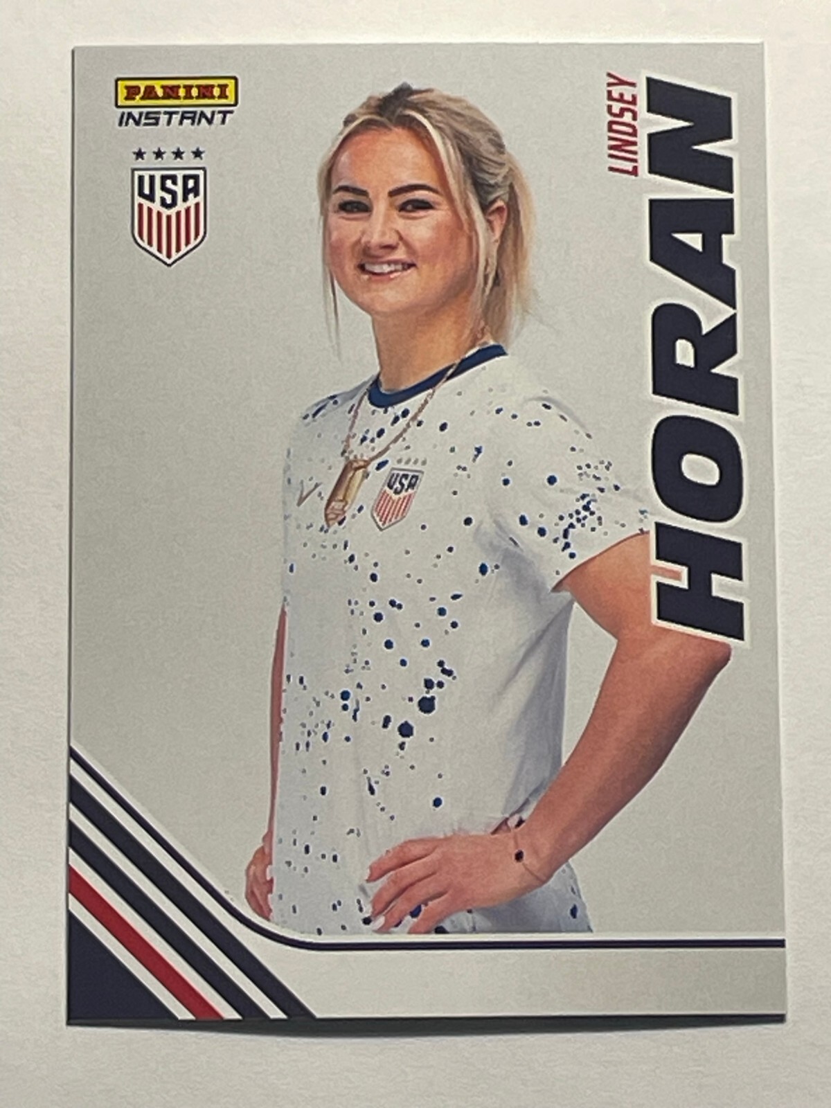 Lindsey Horan 2023 Panini Instant Studio USWNT World Cup Lyon