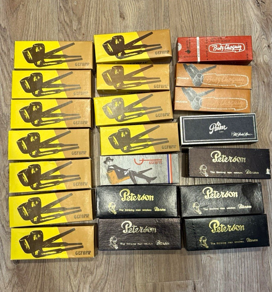 Peterson Peterson Pipe Vintage Empty Cardboard Box Lot / Cardboard Boxes Peterson Peterson Pipe Vintage Empty Cardboard Box Lot / Cardboard Boxes