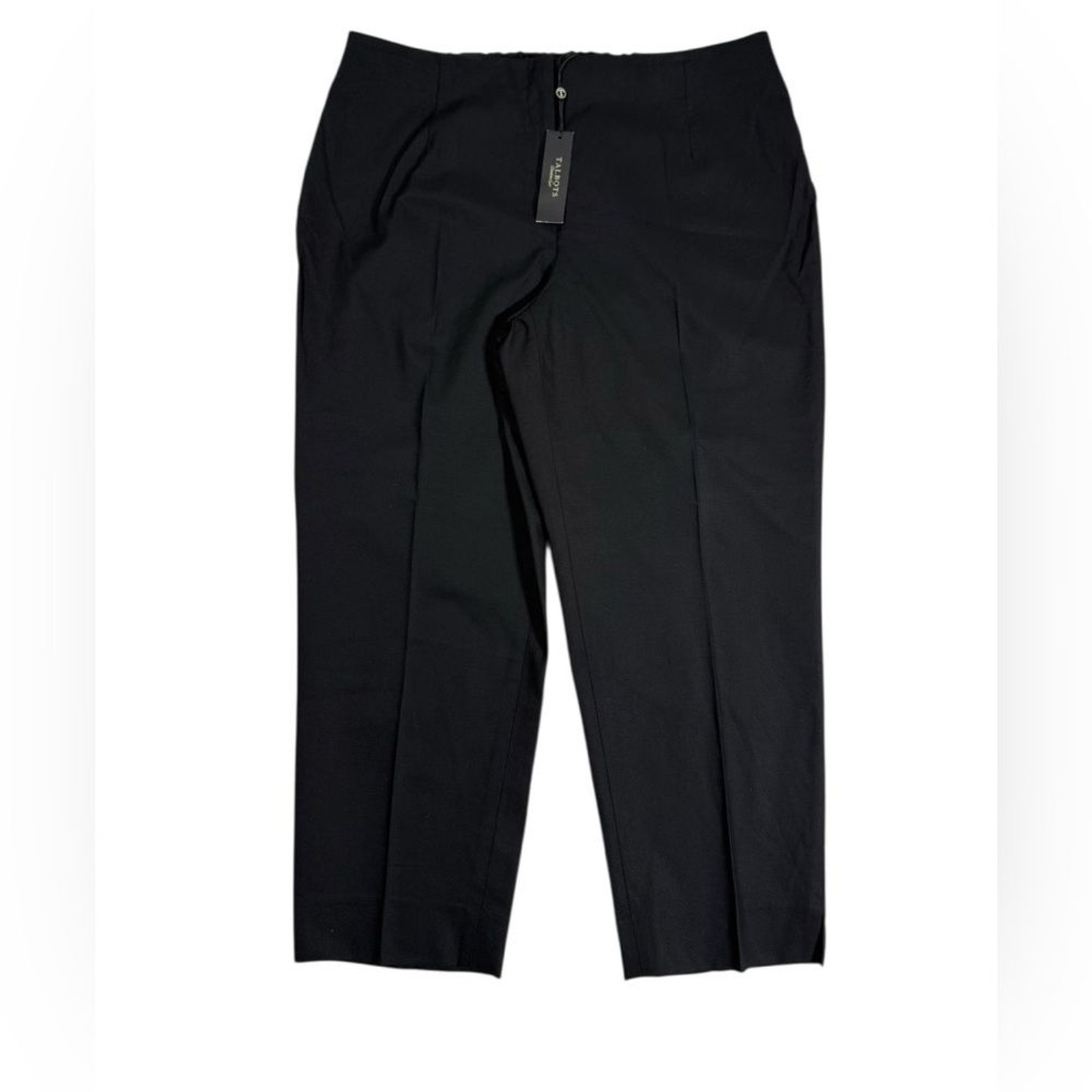 Talbots Woman’s Sz 14W Black Heritage Pants Stretch Waist Cotton Career Work NWT Talbots Woman’s Sz 14W Black Heritage Pants Stretch Waist Cotton Career Work NWT