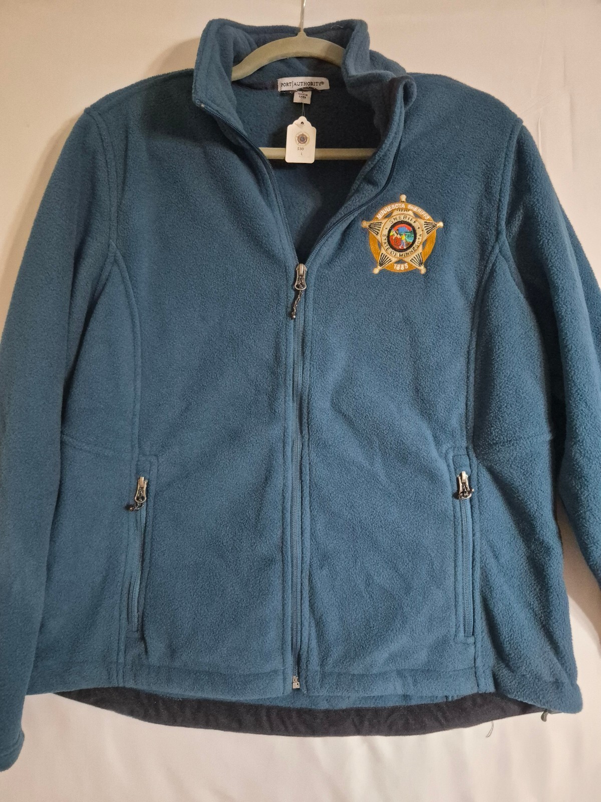 Port Authority Blue Full Zip Fleece Jacket Port Authority Blue Full Zip Fleece Jacket