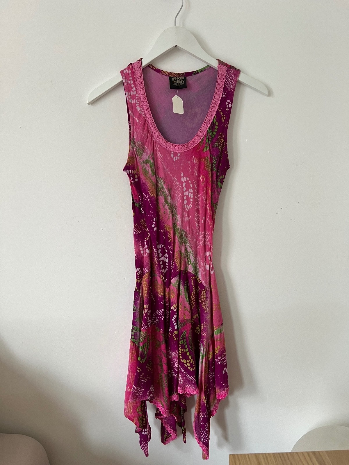 Vintage Shop Therapy Pink Asymmetrical Dress Vintage Shop Therapy Pink Asymmetrical Dress