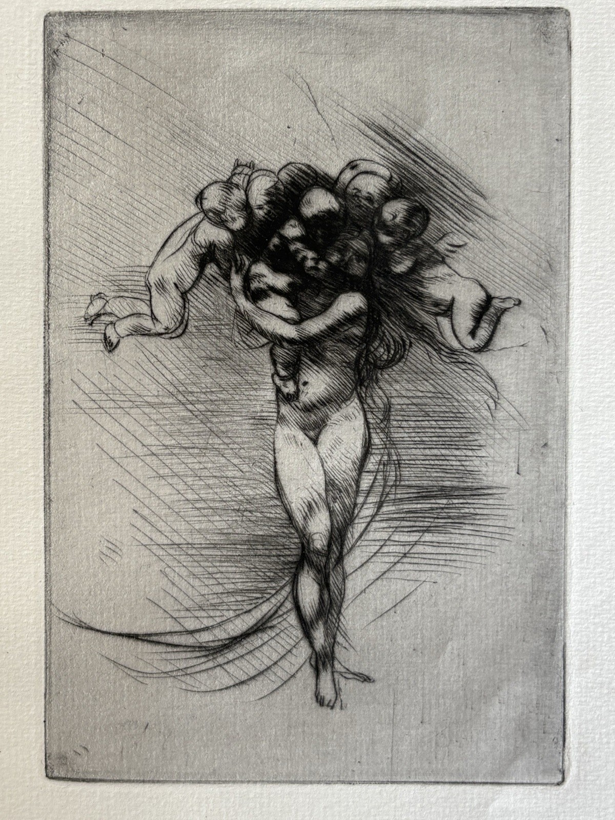Auguste Rodin Engraving Drypoint Etching Sculpture Sculptor Spring 1902 Auguste Rodin Engraving Drypoint Etching Sculpture Sculptor Spring 1902