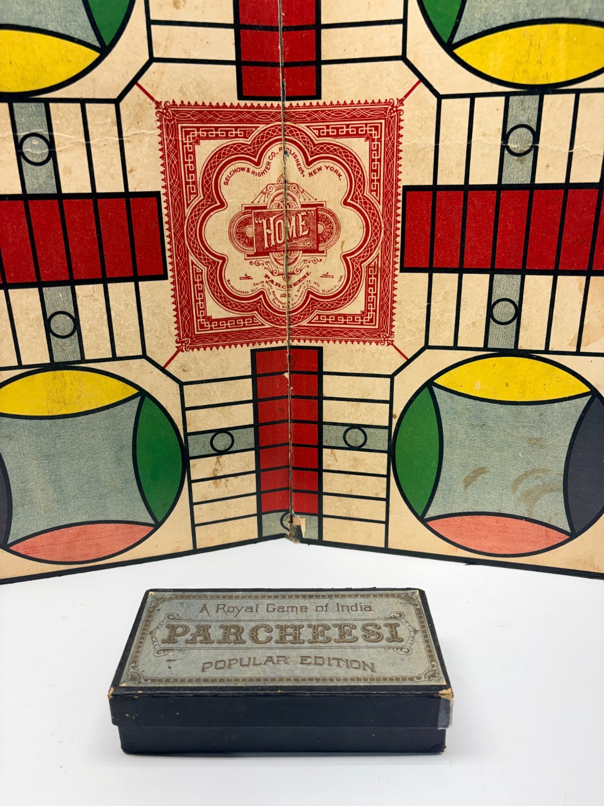 Vintage Parcheesi Game Vintage Parcheesi Game