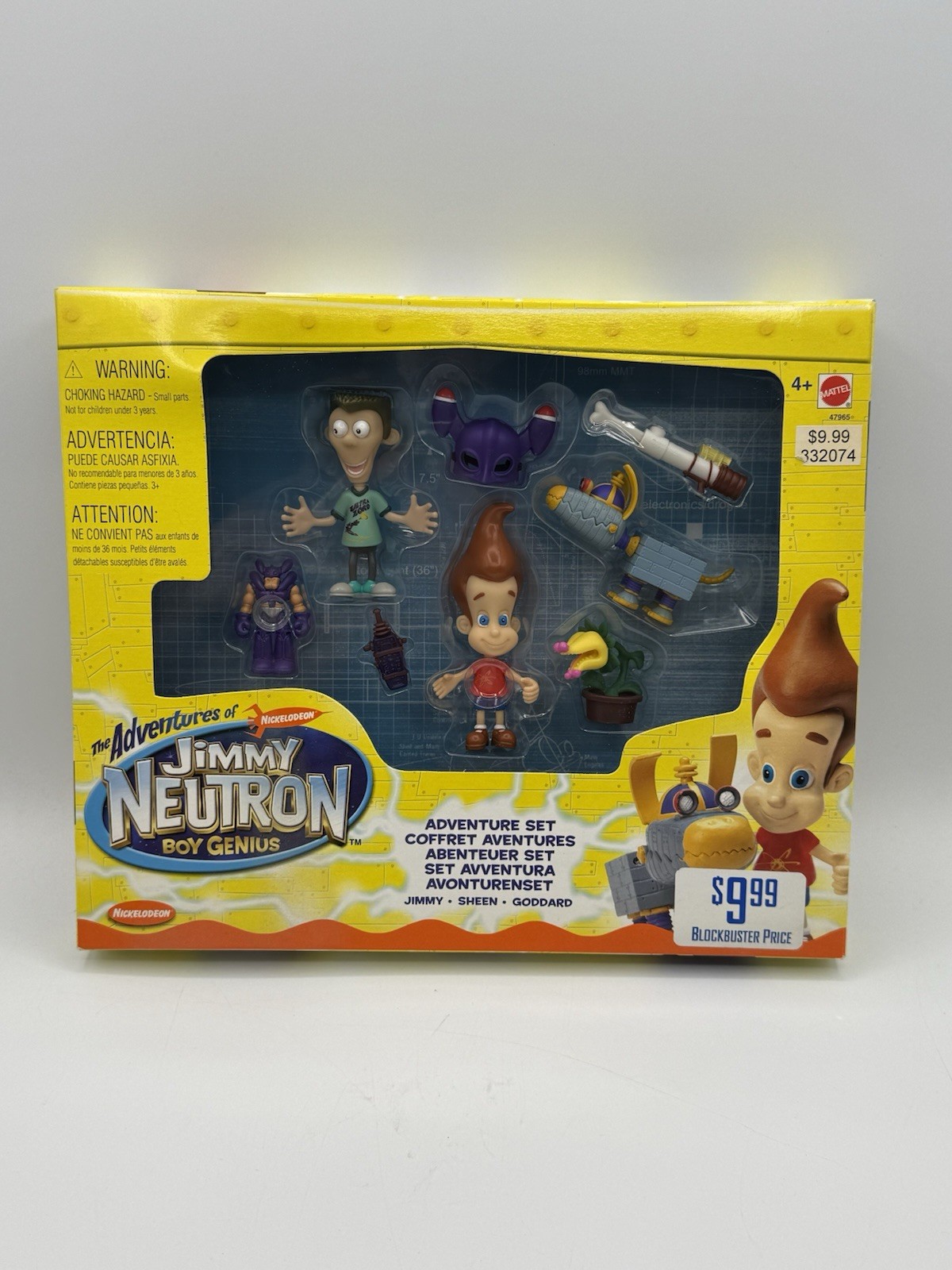 Mattel 2002 Nickelodeon Jimmy Neutron Adventure Set Blockbuster Exclusive Sealed Mattel 2002 Nickelodeon Jimmy Neutron Adventure Set Blockbuster Exclusive Sealed