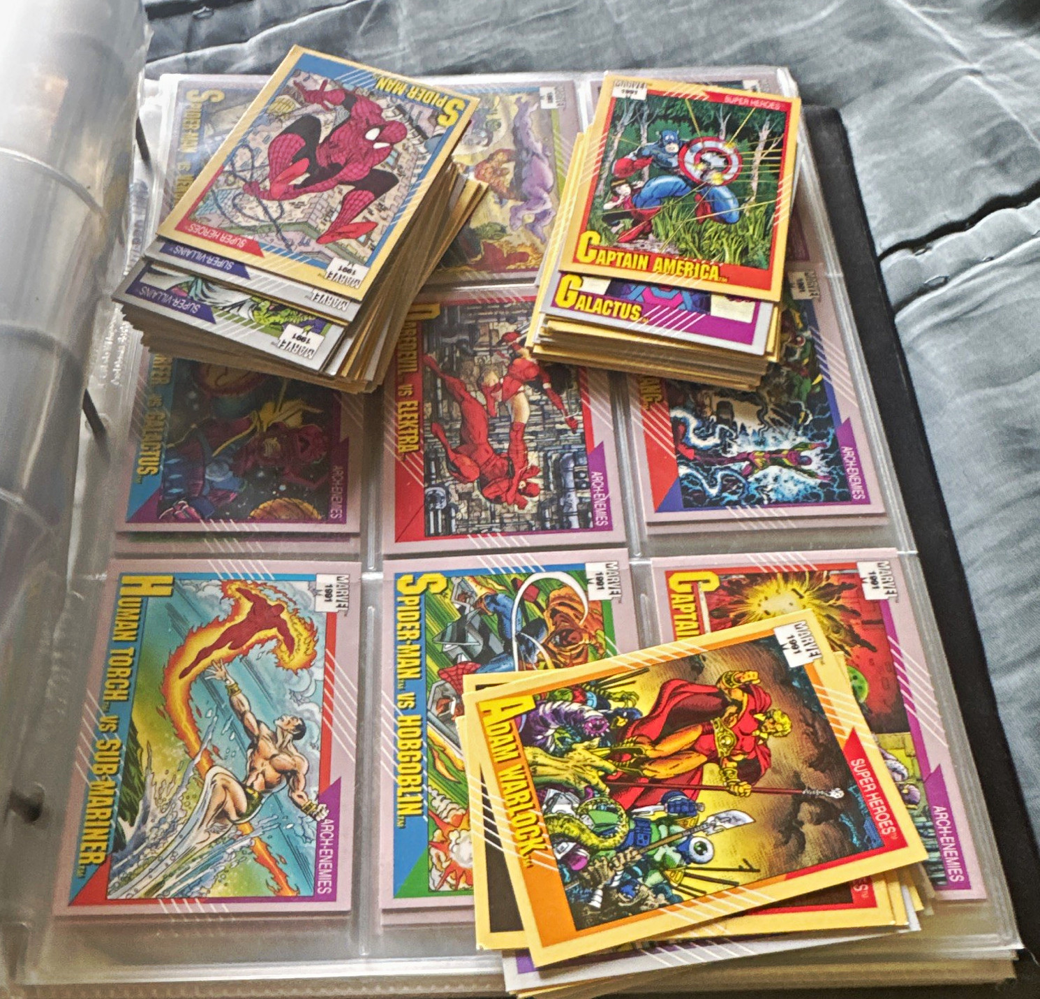 1991 Marvel Universe Trading Cards ENTIRE SET. 1991 Marvel Universe Trading Cards ENTIRE SET.