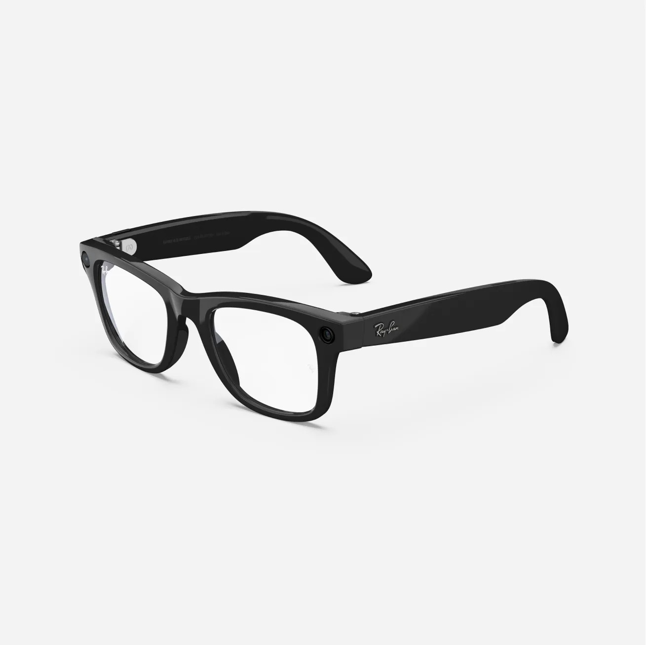 Refurbished Ray-Ban Meta Wayfarer (Gen 1), Shiny Black / Clear, Standard, High Refurbished Ray-Ban Meta Wayfarer (Gen 1), Shiny Black / Clear, Standard, High