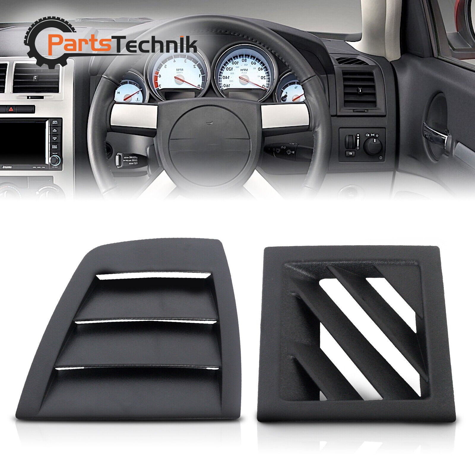 Left & Right Dash Air Vent Front Cover Fit For 2006 2007 Dodge Charger Magnum