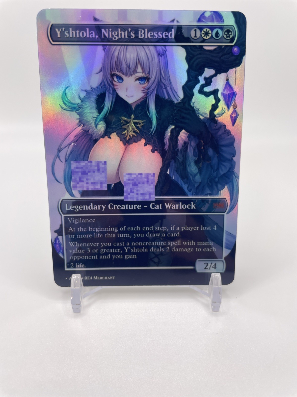 Y\'shtola Night\'s Blessed Foil Borderless CEDH Playtest Card Mtg Final Fantasy Y\'shtola Night\'s Blessed Foil Borderless CEDH Playtest Card Mtg Final Fantasy
