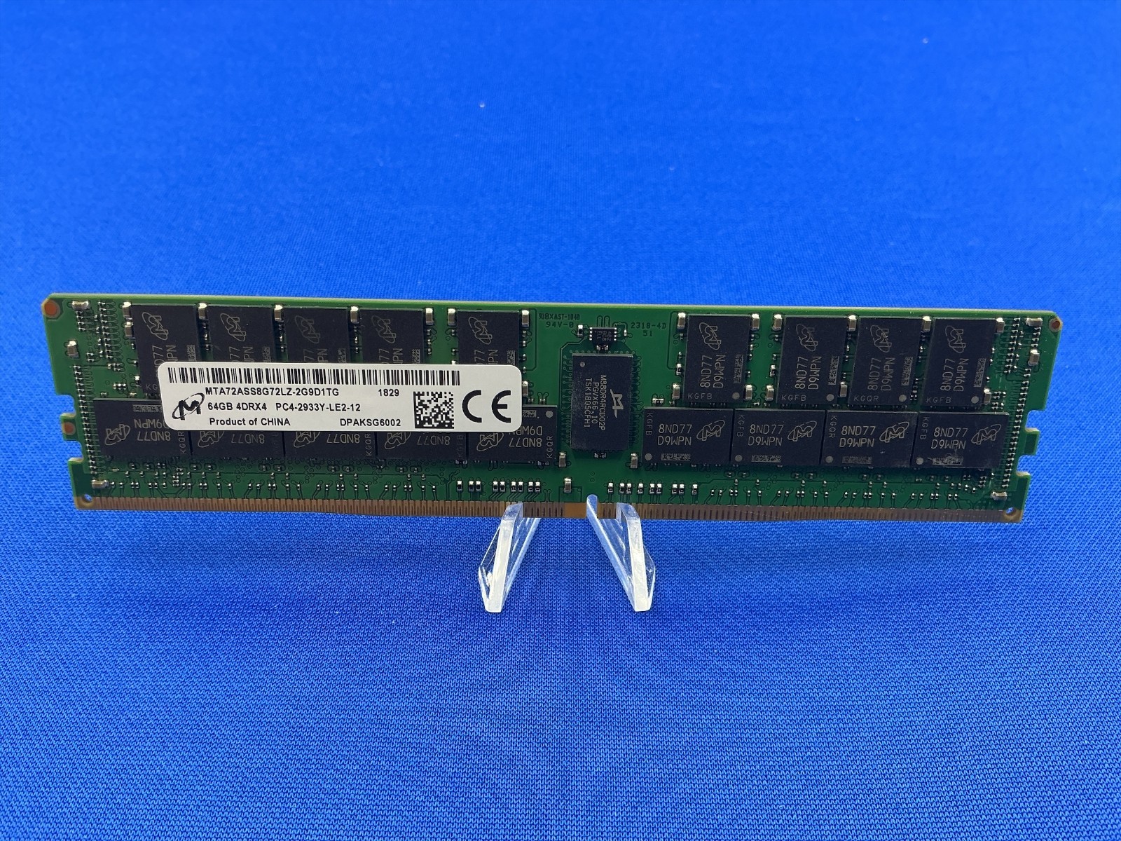 MTA72ASS8G72LZ-2G9D1  MICRON 64GB (1X64GB) 4DRX4 PC4-2933Y LRDIMM MEMORY
