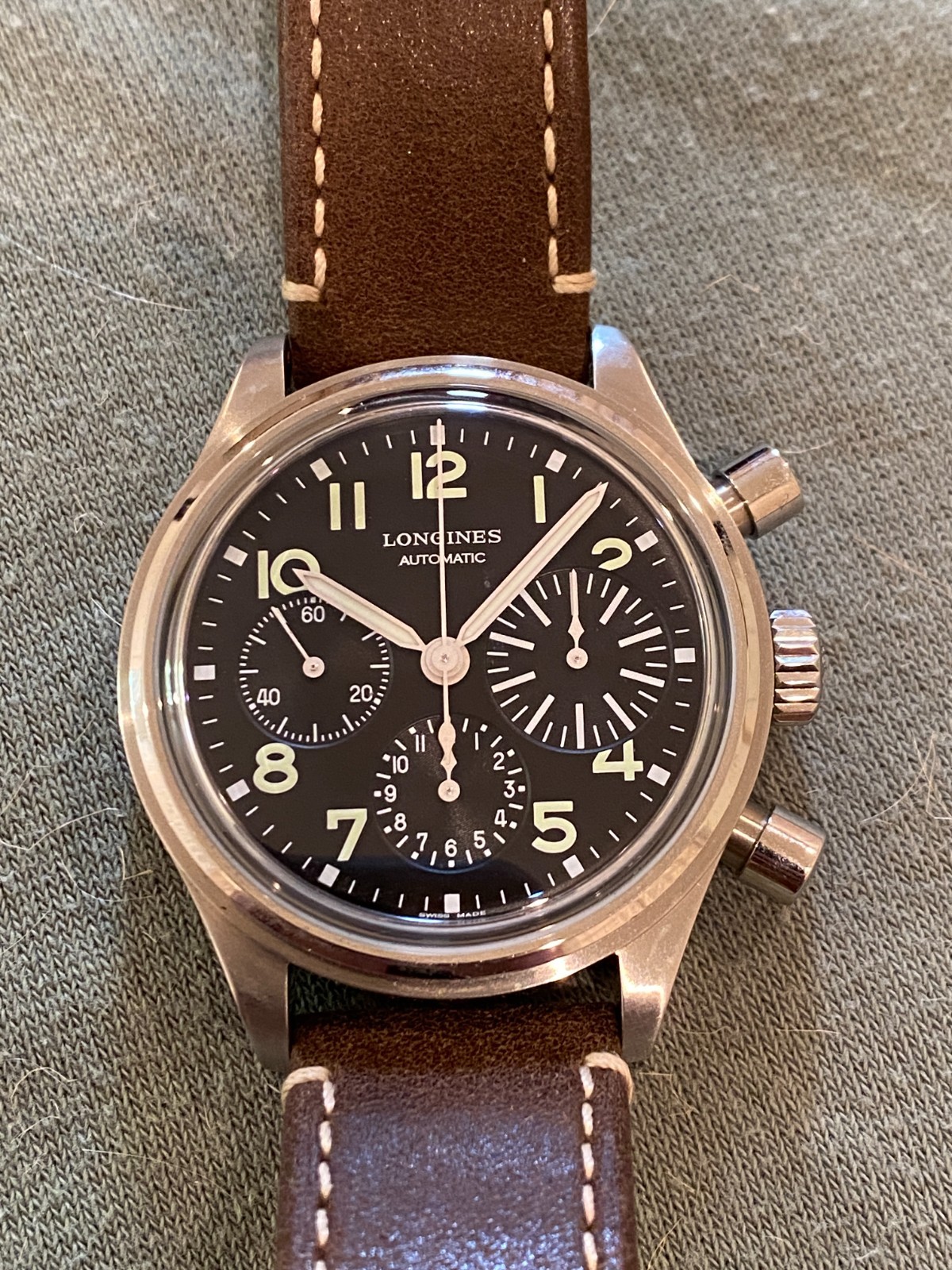 Longines Avigation Big Eye Chronograph, Full Kit Longines Avigation Big Eye Chronograph, Full Kit
