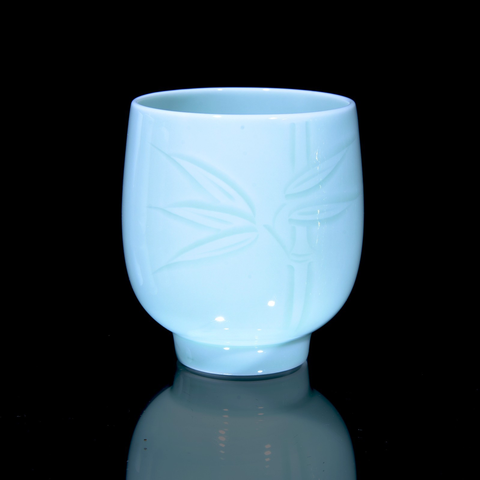 Arita Ware Ceramic Yunomi Inoue Manji 井上萬二 Japan National Treasure Teacup 有田 湯呑