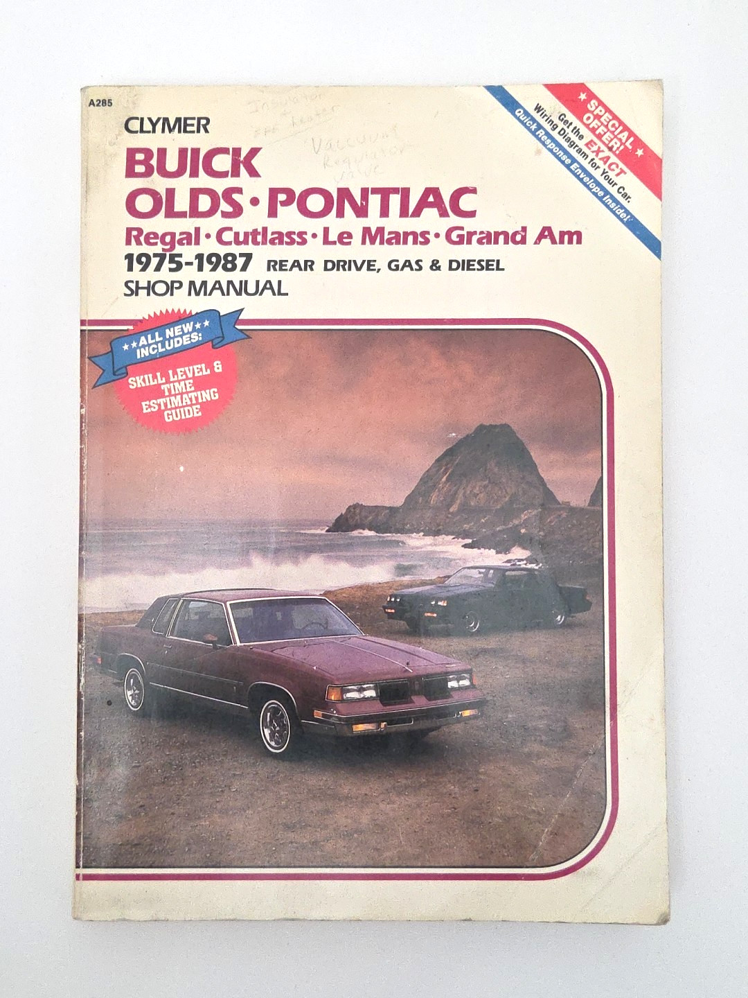 Clymer Buick Olds Pontiac Regal Cutlass LeMans Grand Am 1975 to 1987 Shop Manual Clymer Buick Olds Pontiac Regal Cutlass LeMans Grand Am 1975 to 1987 Shop Manual